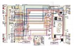 Image of 1967 - 1981 Firebird Laminated Color Wiring Diagram 11" x 17"