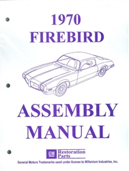 Image of 1970 Firebird and Trans Am Assembly Manual