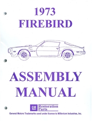 Image of 1973 Firebird and Trans Am Factory Assembly Instruction Manual Book
