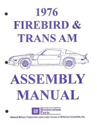 Image of 1976 Firebird and Trans Am Assembly Manual