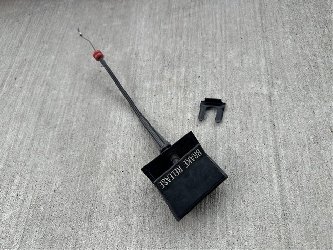 Image of 1970 - 1981 Firebird Dash Mounted Emergency Parking Brake Handle Release Assembly, Used GM