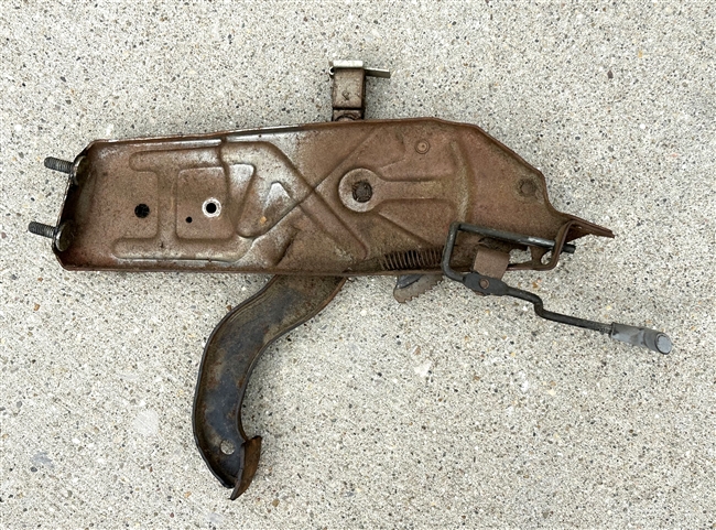 1969 Firebird Emergency Parking Brake Pedal Assembly, Original GM Used