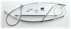 Image of 1979 - 1981 Firebird or Trans Am Emergency Parking Brake Cables Kit with REAR DISC BRAKES, Stainless Steel