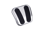 Lokar 1970 - 1981 Firebird Brushed Billet Aluminum Emergency Parking Brake Pedal Cover with Rubber Inserts