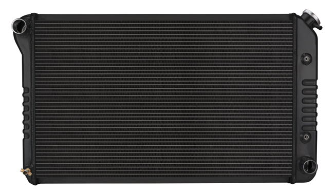 Image of a 1970 - 1981 Firebird COLD-CASE Aluminum Radiator for Automatic Trans, Black Night Rider Series