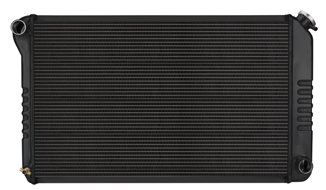 Image of 1970 - 1981 Firebird COLD-CASE Aluminum Radiator for Manual Trans, Black Night Rider Series