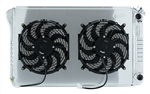 Image of 1970 - 1981 Firebird and Trans Am COLD-CASE LS Swap Aluminum Radiator KIT with Dual 12" Electric Fan and Custom Fit Aluminum Fan Shroud