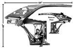 Image of 1967 - 1969 Firebird Quarter Panel and Door Frame Inner Assembly, Right Hand