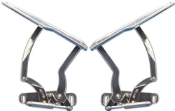 Image of 1970 - 1981 Firebird Polished Billet Aluminum Hood Hinges