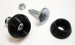 Image of 1970 - 1972 Firebird Radiator Support Hood Adjustment Studs, Nuts, and Rubber Bumpers Set