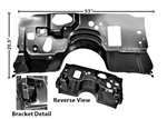 Image of 1978 - 1981 Firebird Firewall Assembly, for Cars with Air Conditioning