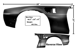 Image of 1977 - 1981 Firebird Trans Am  Fender LH ( CAN MODIFY TO FIT 70-76 )