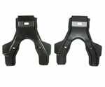 Image of 1967 - 1969 Firebird Rear Seat Divider Back Metal Support Braces for Coupe, Pair