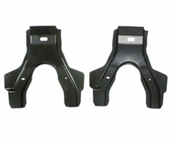 Image of 1967 - 1969 Firebird Rear Seat Divider Back Metal Support Braces for Coupe, Pair