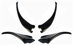 Image of 1970 - 1978 Trans Am Front and Rear Wheel Spoiler Flares Set, All 4 Corners OE Style
