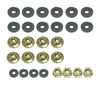 Image of 1970 - 1981 Firebird Rear Spoiler Nuts and Gaskets Hardware Set, 28 Piece Kit