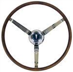 Image of 1967 Firebird Deluxe Wood Grain Steering Wheel Kit, OE Style
