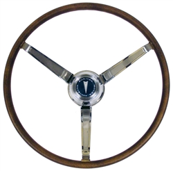 Image of 1967 Firebird Deluxe Wood Grain Steering Wheel Kit, OE Style