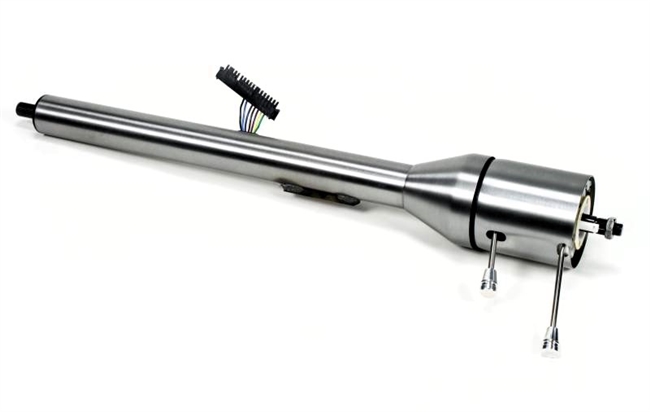 Image of 1967 - 1968 Firebird IDIDIT Tilt Steering Column for Floor Shift, Paintable Steel Finish