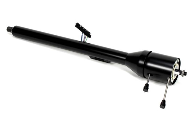 Image of 1967 - 1968 Firebird IDIDIT Tilt Steering Column for Floor Shift, Black Powder Coated Finish