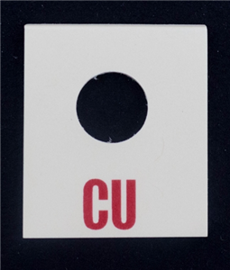 Image of 1969 Firebird or Trans Am Power Brake Booster Vacuum Hose Check Valve Identification Tag, CU Code