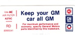 Image of 1977 Firebird Air Cleaner Filter Service Instructions Decal  "RD"