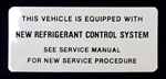 Image of 1977 - 1978 Firebird Air Conditioning Evaporator Box, New Refrigerant Control System Decal