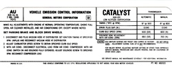 Image of 1977 Firebird Emission Decal 305-2V