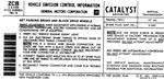1987 Firebird 2.8 V6 Engine Emission Decal, with Manual Transmission, ZCB Code