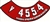 Image of 455 4V High Performance Air Cleaner Breather Decal, Red with Pontiac Arrowhead