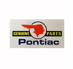 Image of Genuine Pontiac Parts Indian Head Decal