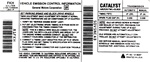 1990 Firebird 5.0 Engine Emission Decal with California Regulations, FKH Code 10136267