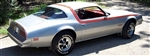 Image of 1976 - 1978 Firebird or Formula Roof and Side Stripe D98 Decal Kit