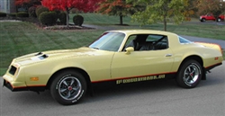 Image of 1976 - 1978 Firebird Formula Decal Kit, Two Tone Vehicle