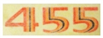 Image of 1976 Trans Am Hood Scoop Decal "455", Each