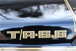 Image of 1978 - 1979 Trans Am Hood Scoop Decal "T/A 6.6" - Each