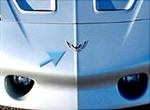 Image of 1993 - 1997 Trans Am Front Nose Bumper Cover Emblem Insert Decal