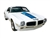 Image of 1970 - 1972 Trans Am Stripe Decal Kit, BLUE Stripes for a White Car