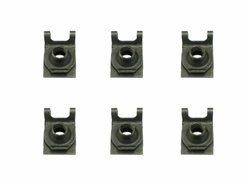 Image of 1967 - 1981 Firebird Rear Leaf Spring Mounting Cup J-Nut Clip, 6 Piece