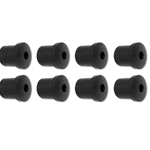 1967 - 1969 Firebird Rear Leaf Spring Shackle Bushings Set, 8 Pieces, OE Style Rubber