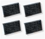 1968 - 1969 Firebird Rear Multi Leaf Spring Insulator Pads, Set of 4
