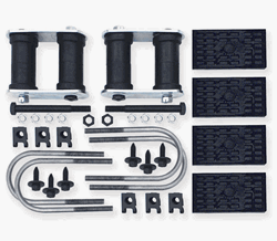 Image of 1967 - 1969 Firebird Rear Leaf Spring Installation Kit, Multi Leaf with 4 U-bolts