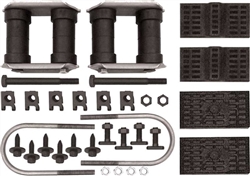 Image of 1970 - 1981 Firebird and Trans Am Leaf Spring Install Kit, Multi Leaf with (2) U-bolts & (4) T-bolts