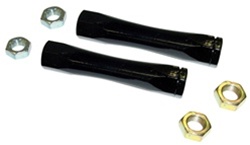 Image of 1967-1968 Detroit Speed Firebird Billet Tie Rod Adjuster Sleeves, Black