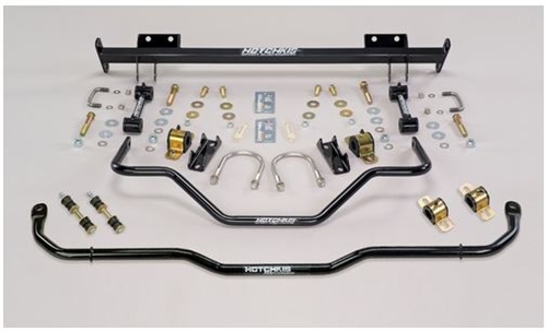 Image of 1967 - 1969 Firebird Front and Rear Hotchkis Sport Suspension Sway Bars Kit With Chassis Brace Set