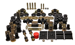 Image of 1974 - 1975 Pontiac Firebird Polyurethane Master Bushings Kit With Multi Leaf Rear Springs, Black