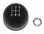 Image of Black 5 Speed Shifter Knob Ball, 16 MM x 1.50 Metric Thread, 2-1/4" LARGE Diameter