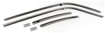 Image of 1968 - 1969 Firebird Roof Rail Weather Strip Channels Set, Stainless Steel