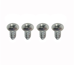 Image of 1967 - 1969 Firebird Door U-Jamb Weatherstrip Rubber Seal Installation Screws, Kit of 4