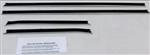 Image of 1967 Camaro Windowfelt Outer Only Set, Coupe 4 Piece, FLAT Bead Replacement Style